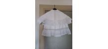 Magnifique manteau de baptême ancien dentelles