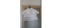 Magnifique manteau de baptême ancien dentelles
