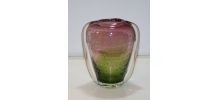 Vase vintage soufflé fraise 