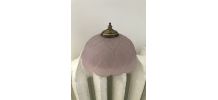 Applique en verre rose vintage 