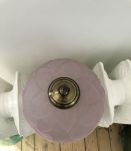 Applique en verre rose vintage 