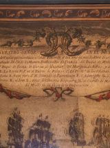 Carte ancienne sur bois