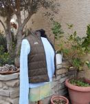 DOUDOUNE GILET MARRON IKKS QUASI NEUF T 34-36 