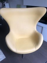 Fauteuil Egg cuir