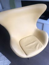 Fauteuil Egg cuir