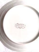 Assiettes porcelaine Saint Amand dorées 