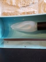 Lampe murale inclinable bleue vintage