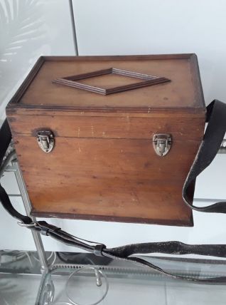 Ancienne boite bois portative rangement pêche autre
