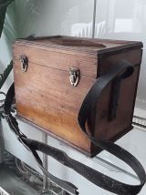 Ancienne boite bois portative rangement pêche autre