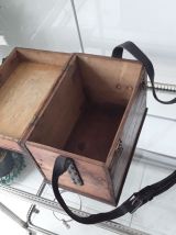 Ancienne boite bois portative rangement pêche autre