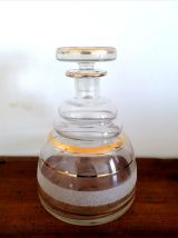 Service à liqueur verre givré 1950 