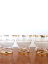 Service à liqueur verre givré 1950 