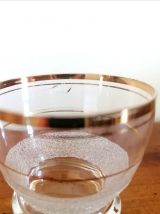 Service à liqueur verre givré 1950 