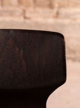 Chaise d'enfant avec pieds en métal chromé, signé Vanerum