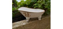BAIGNOIRE PORTE SAVON CERAMIQUE NEUF BLANC CREME HY 