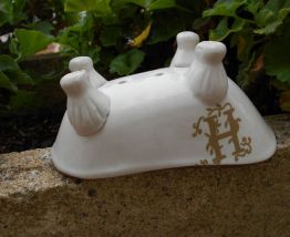 BAIGNOIRE PORTE SAVON CERAMIQUE NEUF BLANC CREME HY 