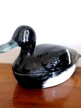 Terrine en porcelaine en forme de canard 