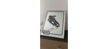 Cadre miroir Publicitaire BMX 