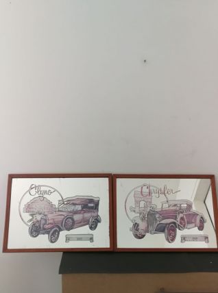 Duo de cadres miroir Publicitaires 