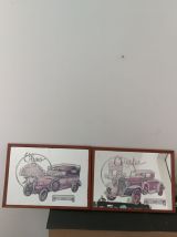 Duo de cadres miroir Publicitaires 