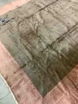 Tapis ancien Chinois Art Deco fait main, 1B911