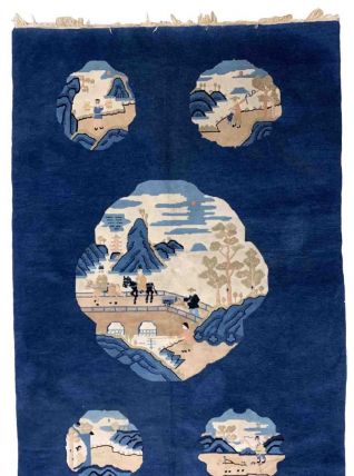 Tapis ancien Chinois Peking fait main, 1B912