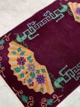 Tapis ancien Chinois Art Deco fait main, 1B915