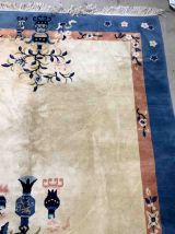 Tapis vintage Chinois Art Deco fait main, 1B916