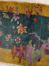 Tapis ancien Chinois Art Deco fait main, 1B920