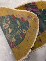 Tapis ancien Chinois Art Deco fait main, 1B920
