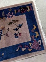 Tapis ancien Chinois Art Deco fait main, 1B921