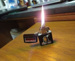 Briquet vintage publicitaire  type "ZIPPO"