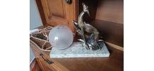 ELEGANTE LAMPE DE CHEVET- VEILLEUSE " BICHE" ART DÉCO