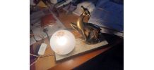 ELEGANTE LAMPE DE CHEVET- VEILLEUSE " BICHE" ART DÉCO
