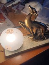 ELEGANTE LAMPE DE CHEVET- VEILLEUSE " BICHE" ART DÉCO