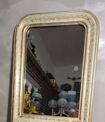 petit miroir louis philippe  1900   bois d origine 60x45   v