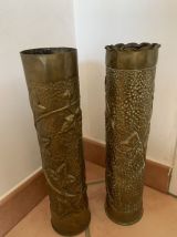 Obus sculptés de 14-18 le lot 