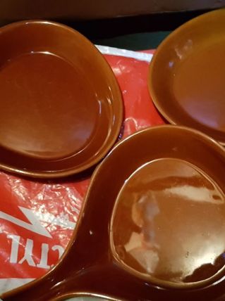 3 POELONS EN GRES/CERAMIQUE