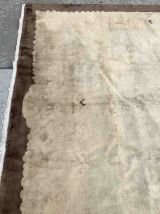 Tapis ancien Chinois Art Deco fait main, 1V05