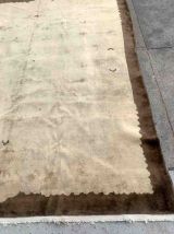 Tapis ancien Chinois Art Deco fait main, 1V05