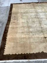 Tapis ancien Chinois Art Deco fait main, 1V05