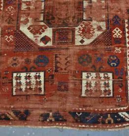 Tapis ancien Caucasien Karachov fait main, 1V07