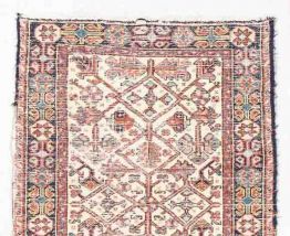 Tapis ancien Oriental fait main, 1V15