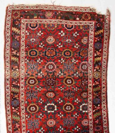 Tapis ancien Oriental fait main, 1V16