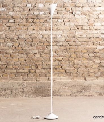 Lampadaire tulipe blanc