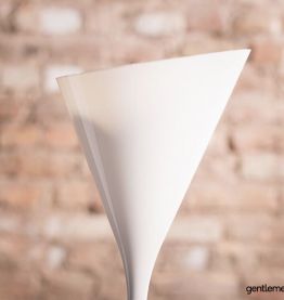 Lampadaire tulipe blanc