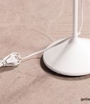 Lampadaire tulipe blanc
