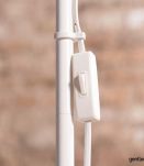 Lampadaire tulipe blanc