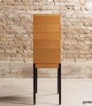 Meuble de métier, composé de 30 tiroirs, sur 4 pieds métal