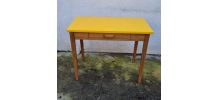 BUREAU CHENE MASSIF LAQUE JAUNE